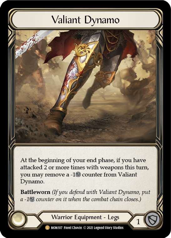 Valiant Dynamo [MON107-CF] (Monarch)  1st Edition Cold Foil | Silver Goblin