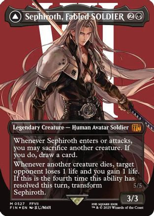 Sephiroth, Fabled SOLDIER (Borderless) (527) Surge Foil - FINAL FANTASY