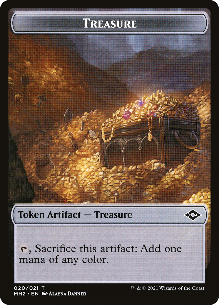 Treasure Token (20) [Modern Horizons 2 Tokens] | Silver Goblin