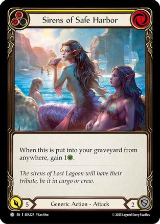 Sirens of Safe Harbor (Yellow) (SEA227) Rainbow Foil - High Seas