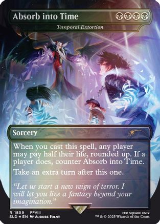 Temporal Extortion (Absorb into Time) (1859) Rainbow Foil - Secret Lair Drop