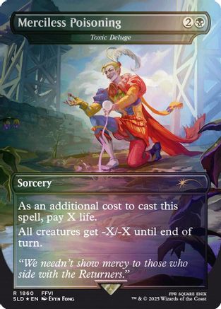 Merciless Poisoning - Toxic Deluge (Rainbow Foil) (1860) Foil - Secret Lair Drop Series