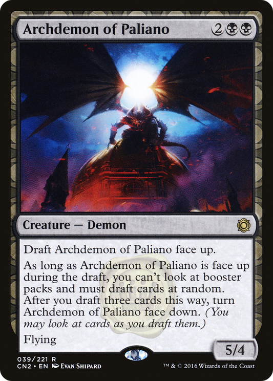 Archdemon of Paliano [Conspiracy: Take the Crown] Foil