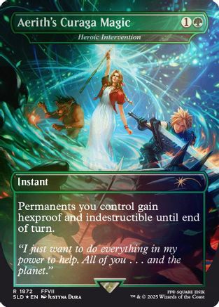 Heroic Intervention (Aerith's Curaga Magic) (Rainbow Foil) (1872) Foil - Secret Lair Drop