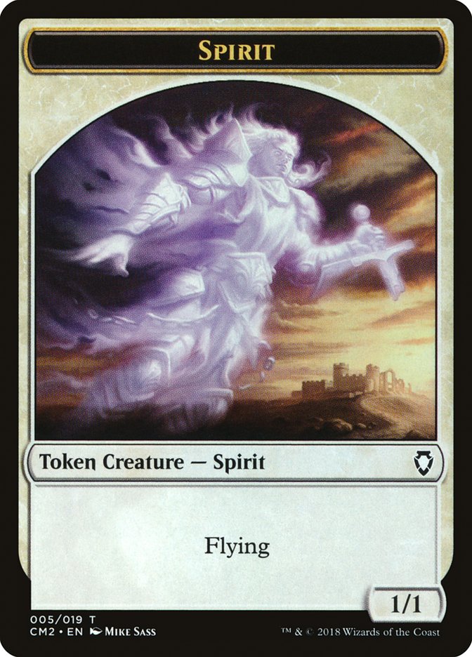 Spirit Token [Commander Anthology Volume II Tokens] | Silver Goblin