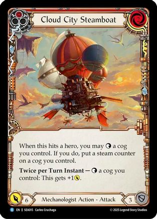 Cloud City Steamboat (Red) (SEA015) Rainbow Foil - High Seas