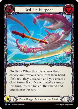 Red Fin Harpoon (SEA090) Rainbow Foil - High Seas