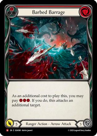 Barbed Barrage (SEA098) Rainbow Foil - High Seas