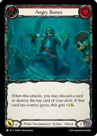 Angry Bones (Red) (SEA062) Rainbow Foil - High Seas