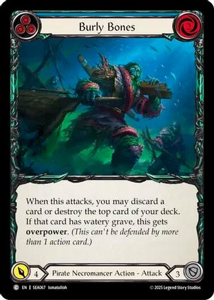 Burly Bones (Blue) (SEA067) Rainbow Foil - High Seas