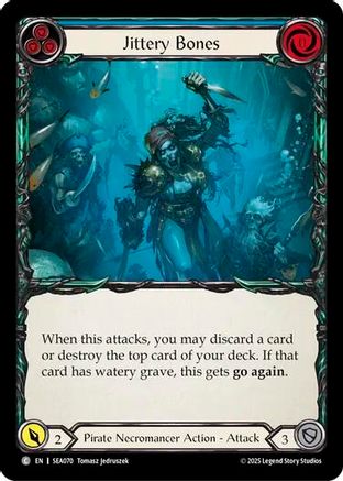 Jittery Bones (Blue) (SEA070) Rainbow Foil - High Seas