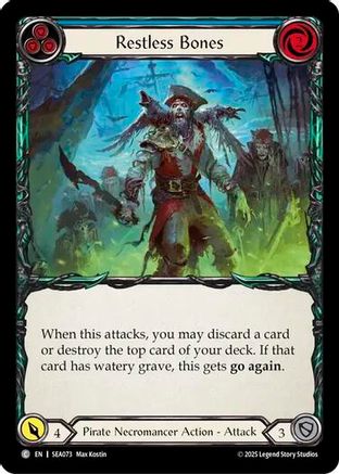Restless Bones (Blue) (SEA073) Rainbow Foil - High Seas