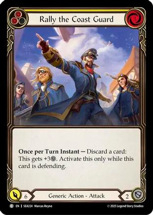 Rally the Coast Guard (Yellow) (SEA224) Rainbow Foil - High Seas