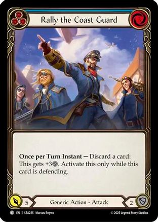 Rally the Coast Guard (Blue) (SEA225) Rainbow Foil - High Seas