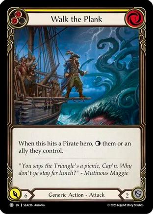 Walk the Plank (Yellow) (SEA236) Rainbow Foil - High Seas