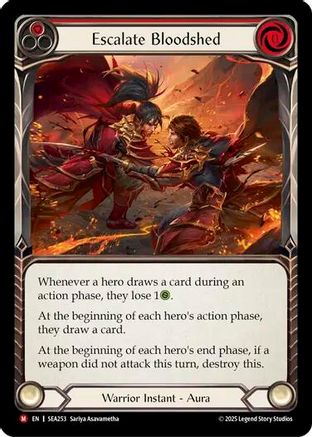 Escalate Bloodshed (SEA253) Rainbow Foil - High Seas