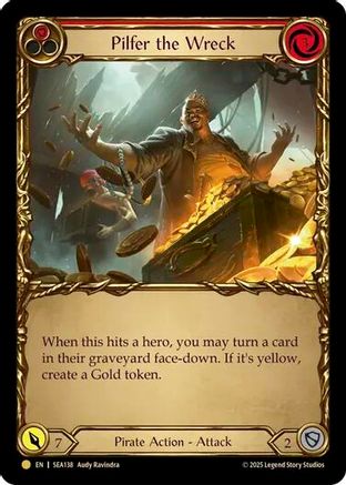 Pilfer the Wreck (Red) (SEA138) Cold Foil - High Seas