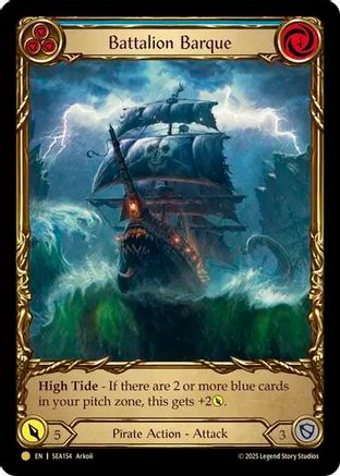 Battalion Barque (Blue) (SEA154) Cold Foil - High Seas