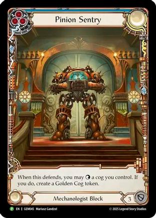 Pinion Sentry (GEM045) Rainbow Foil - GEM Pack 2