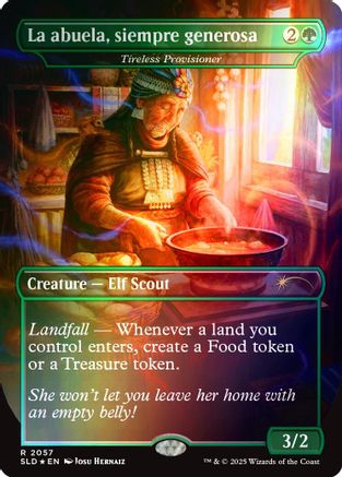 La abuela, siempre generosa - Tireless Provisioner (Rainbow Foil) (2057) Foil - Secret Lair Drop Series
