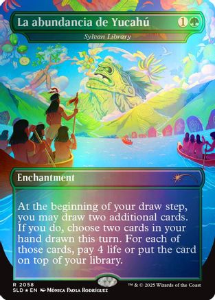La abundancia de Yucahú - Sylvan Library (Rainbow Foil) (2058) Foil - Secret Lair Drop Series