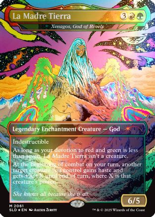 La Madre Tierra - Xenagos, God of Revels (Rainbow Foil) (2061) Foil - Secret Lair Drop Series