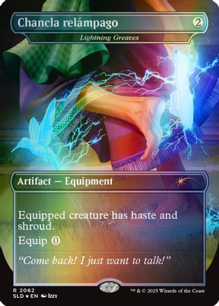 Lightning Greaves (Chancla relámpago) (Rainbow Foil) (2062) Foil - Secret Lair Drop
