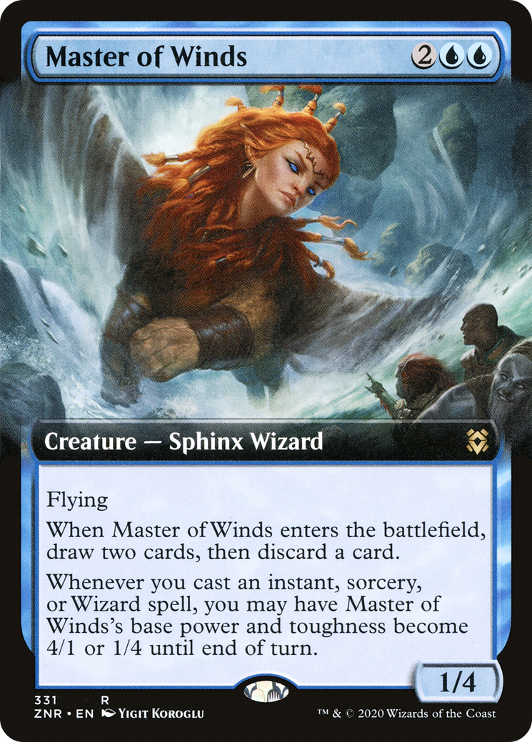 Master of Winds (Extended Art) [Zendikar Rising] | Silver Goblin