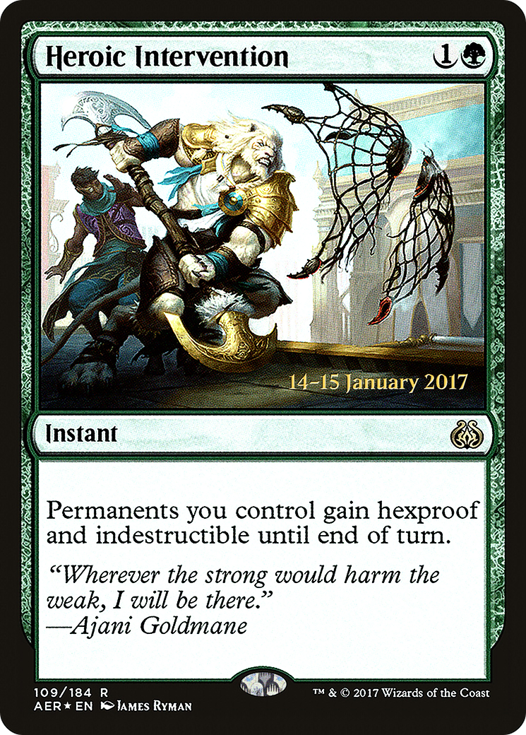 Heroic Intervention [Aether Revolt Prerelease Promos] | Silver Goblin