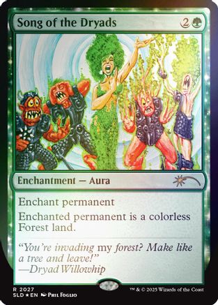 Song of the Dryads (2027) (Rainbow Foil) (2027) Foil - Secret Lair Drop Series