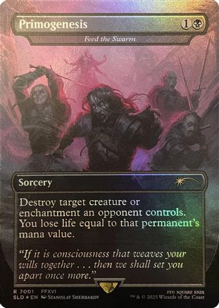 Primogenesis - Feed the Swarm (Rainbow Foil) (7001) Foil - Secret Lair Drop Series