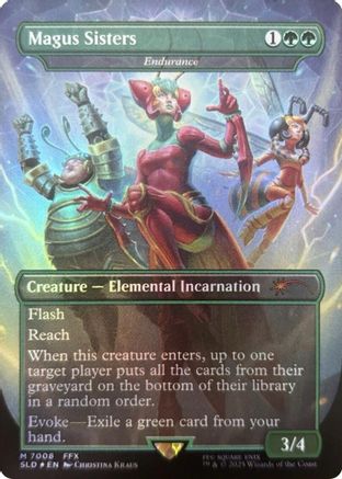 Magus Sisters - Endurance (Rainbow Foil) (7008) Foil - Secret Lair Drop Series