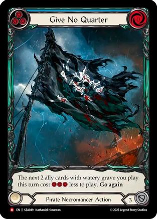 Give No Quarter (Extended Art) (SEA049) Rainbow Foil - High Seas