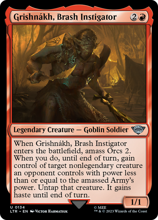 Grishnakh, Brash Instigator [The Lord of the Rings: Tales of Middle-Earth] Foil