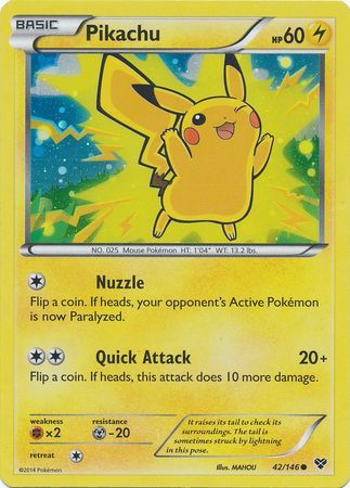 Pikachu (42/146) (2014 Movie Promo) [Miscellaneous Cards] | Silver Goblin