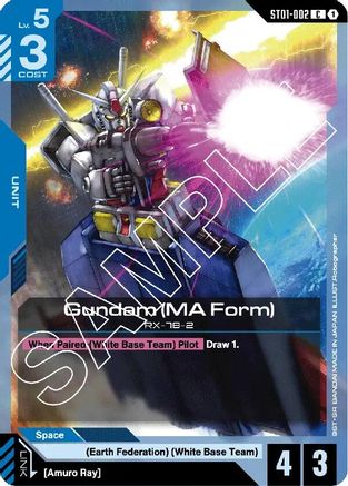 Gundam (MA Form) (ST01-002) - Starter Deck 01 Heroic Beginnings