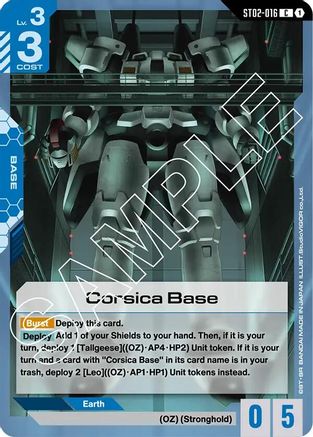Corsica Base (ST02-016) - Starter Deck 02 Wings of Advance