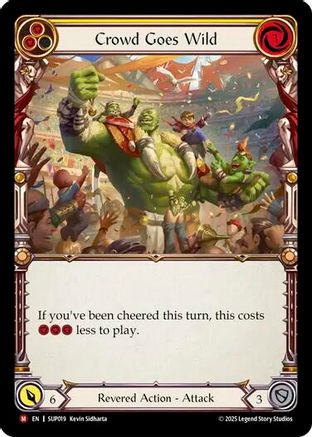 Crowd Goes Wild (SUP019) Rainbow Foil - Super Slam