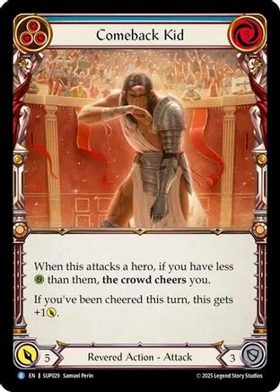 Comeback Kid (Blue) (SUP029) Rainbow Foil - Super Slam