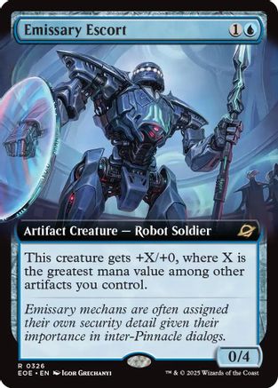 Emissary Escort (Extended Art) (326) Foil - Edge of Eternities