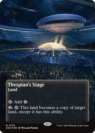 Thespian's Stage (Borderless) (179) Galaxy Foil - Edge of Eternities: Stellar Sights
