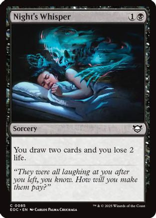 Night's Whisper (085) - Commander: Edge of Eternities