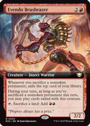 Evendo Brushrazer (Extended Art) (030) - Commander: Edge of Eternities