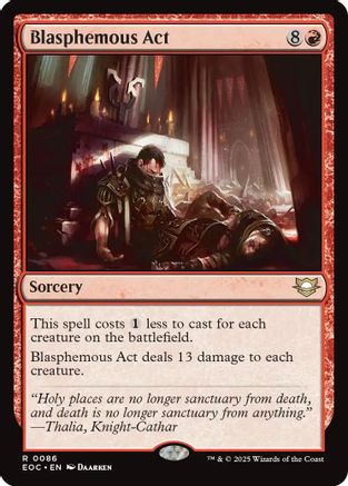 Blasphemous Act (086) - Commander: Edge of Eternities