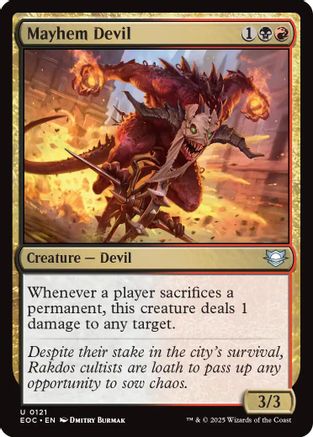 Mayhem Devil (121) - Commander: Edge of Eternities