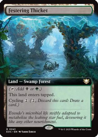 Festering Thicket (Extended Art) (041) - Commander: Edge of Eternities