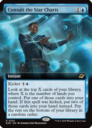 Consult the Star Charts (Extended Art) (325) Foil - Edge of Eternities