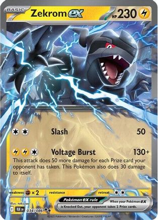 Zekrom ex (34) Holofoil - Black Bolt
