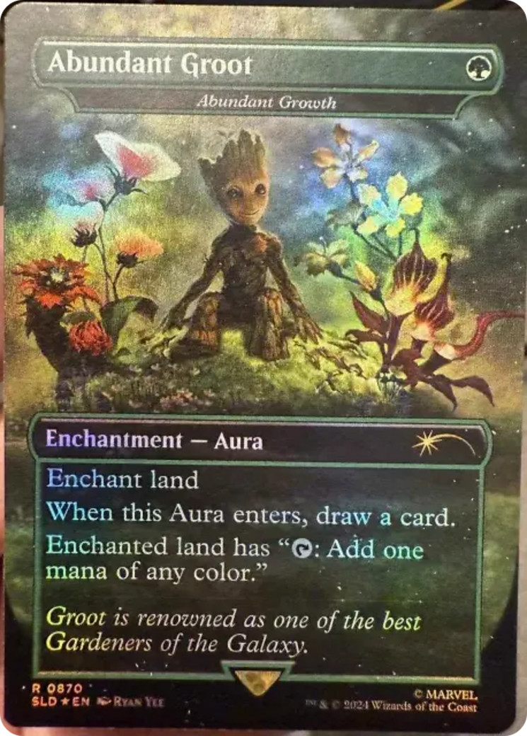 Abundant Groot - Abundant Growth (Rainbow Foil) [Secret Lair Drop Series] | Silver Goblin