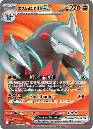 Excadrill ex (160) Holofoil - Black Bolt